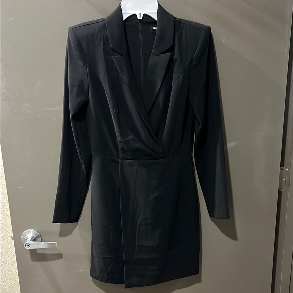 Express Black Long Sleeve Dress